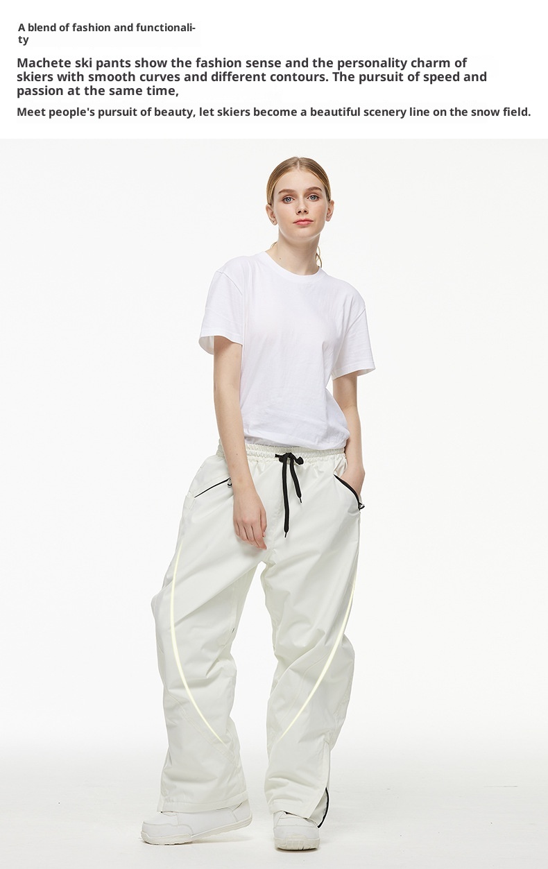 001 Nieuwe Heren Dames Winter Outdoor Waterdichte Warme Verdikte Snowboard Losse Versie Skibroek_voghion.com