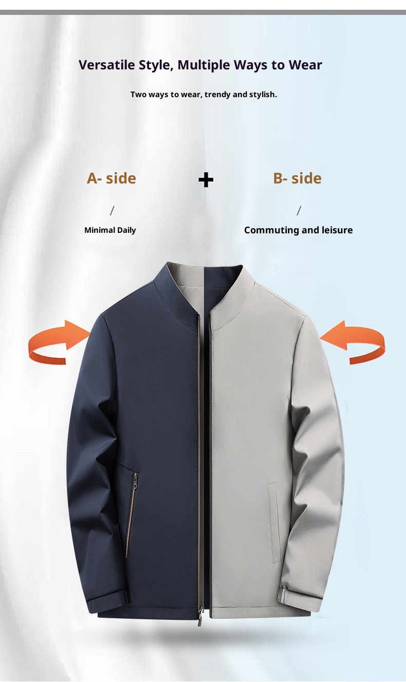 7045555501<2 QFV507045555501<2 Giacca in tinta unita, cappotto, di alta qualità, casual, versatile, dirigenziale, primaverile, abbigliamento da uomo d'affari di alta qualità, all'ingrosso_voghion.com