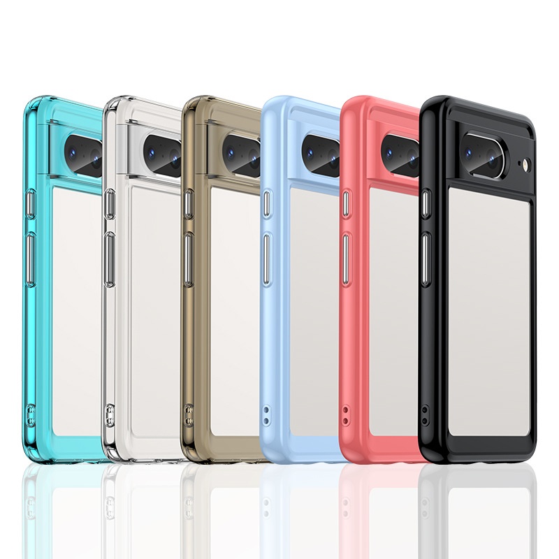 TechGlobe Compatible With 8 Phone Case Pixel 7A Pro Google 7 Colorful Full Coverage Shockproof Protection_voghion.com