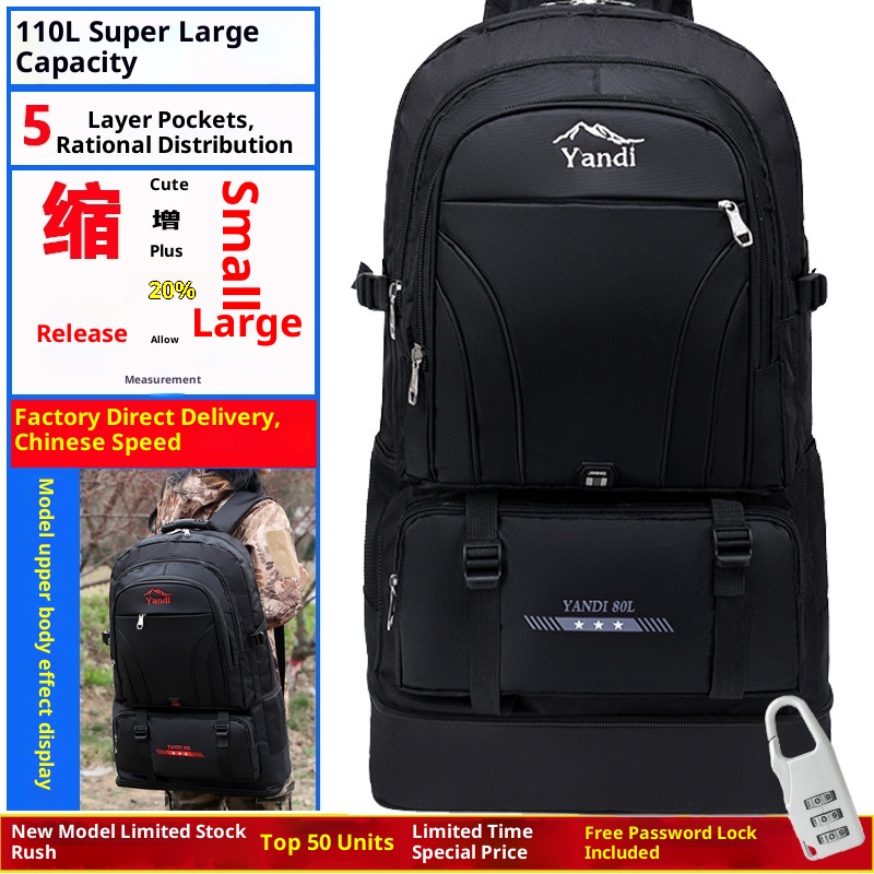 ActiveGo Factory Wholesale Foreign Trade Order Outdoor Sports Backpack Mountaineering Men's Double Shoulder Large Capacity Hiking_voghion.com