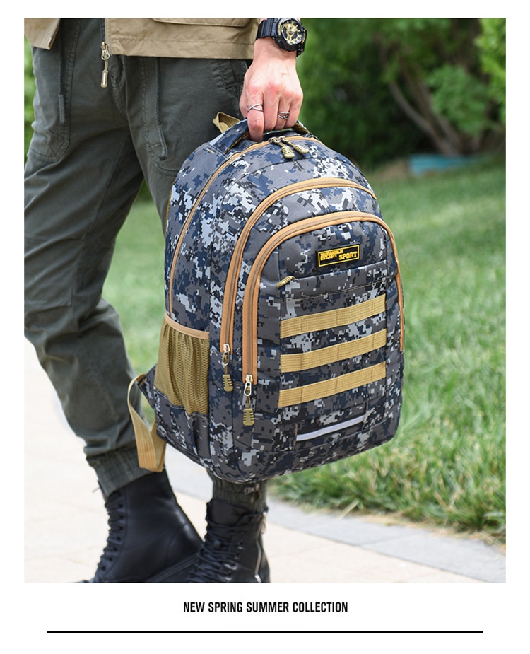 ActiveGo Hiking Casual Backpack For Men, Large Capacity, Lightweight Camouflage Sports Climbing Backpack, Outdoor Camping_voghion.com