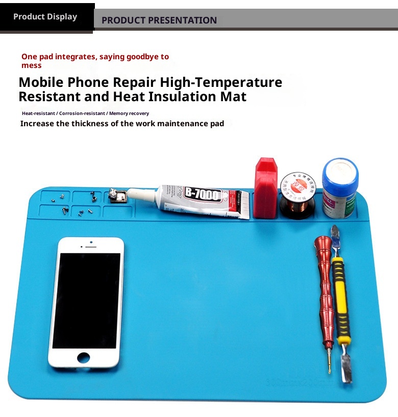 3c Wholesale Mobile Phone Computer Repair Station Work High Temperature Resistant Silicone Heat Insulation Air Gun_voghion.com