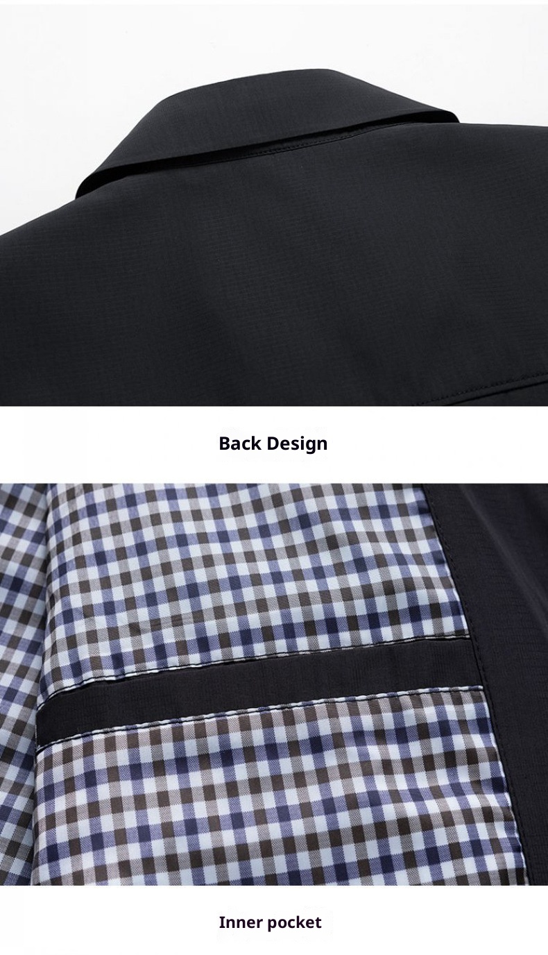 QFV507045555501<2 QFV507045555501<2 Giacca casual da uomo con colletto alto per giovani uomini di mezza età, cappotto alla moda spesso primaverile e autunnale_voghion.com