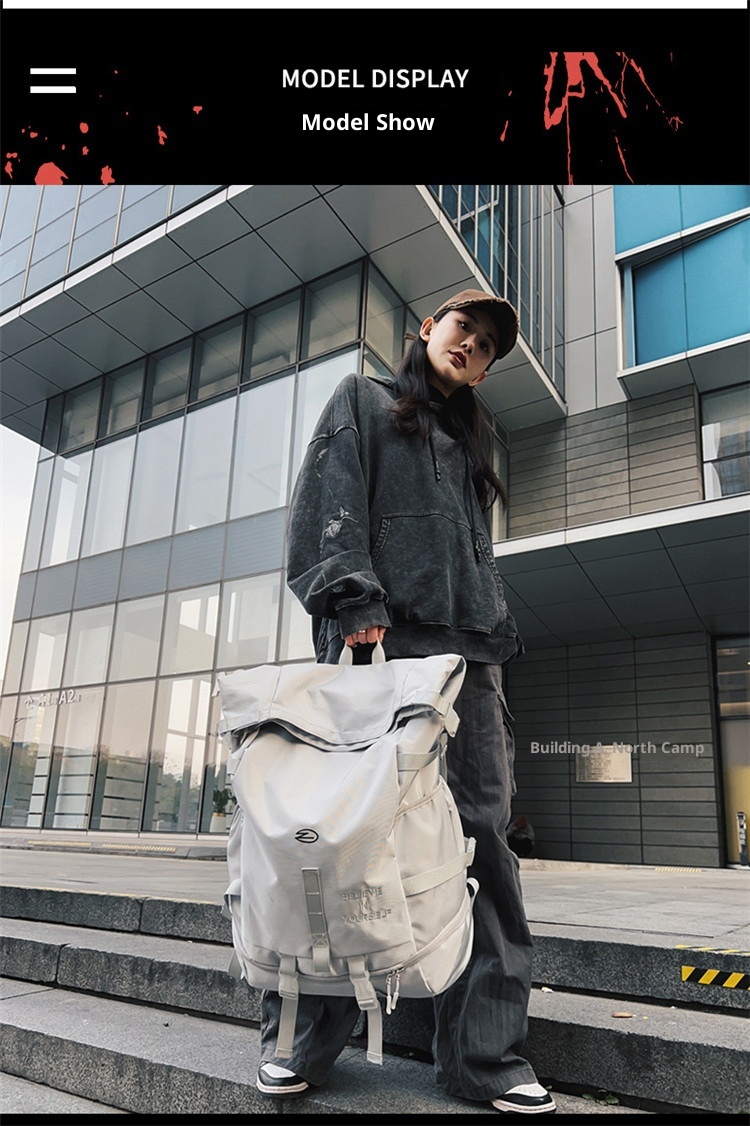 ActiveGo Large Capacity Backpack For Men, Functional Workwear Hiking Outdoor Travel Sports Backpack, Student School Bag,_voghion.com