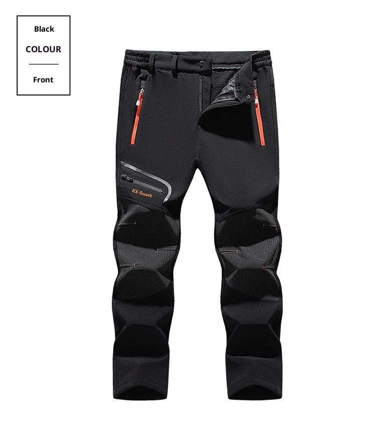 001 Grenzüberschreitender Großhandel Outdoor Softshell Fleecegefüttert Verdickt Warm Winter Skifahren Wandern Winddicht Wasserdicht_voghion.com