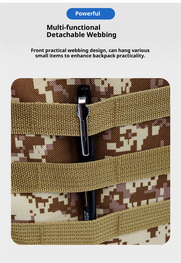 ActiveGo Hiking Casual Backpack For Men, Large Capacity, Lightweight Camouflage Sports Climbing Backpack, Outdoor Camping_voghion.com