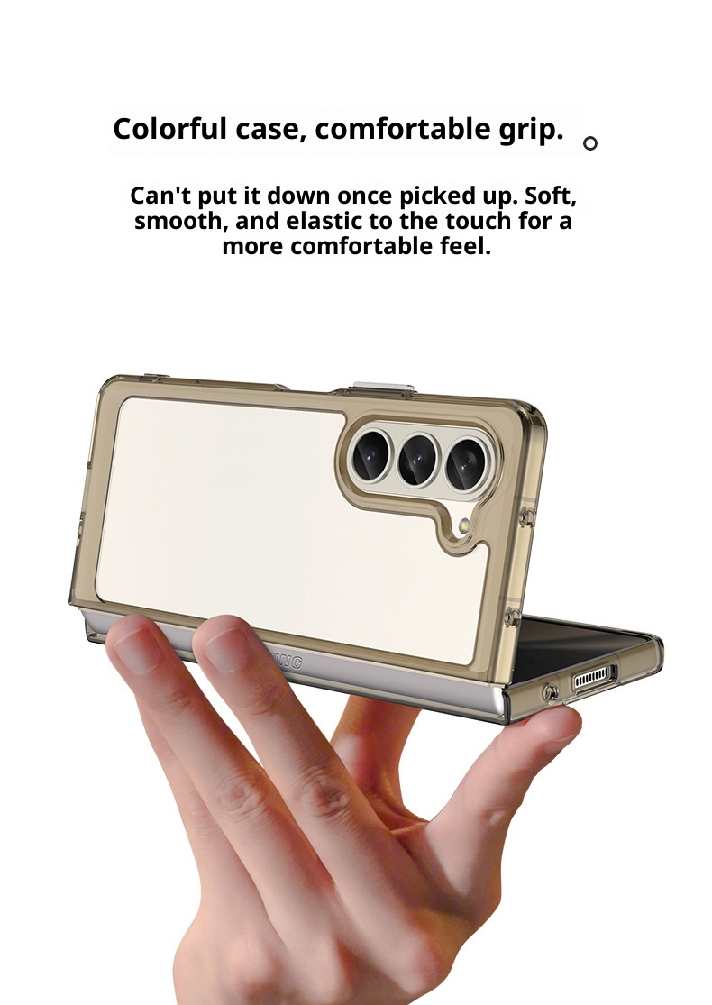 TechGlobe Suitable For Galaxy Fold5 Phone W24 Samsung Z Flip5 Colorful Full Coverage Anti-drop Protective Case_voghion.com