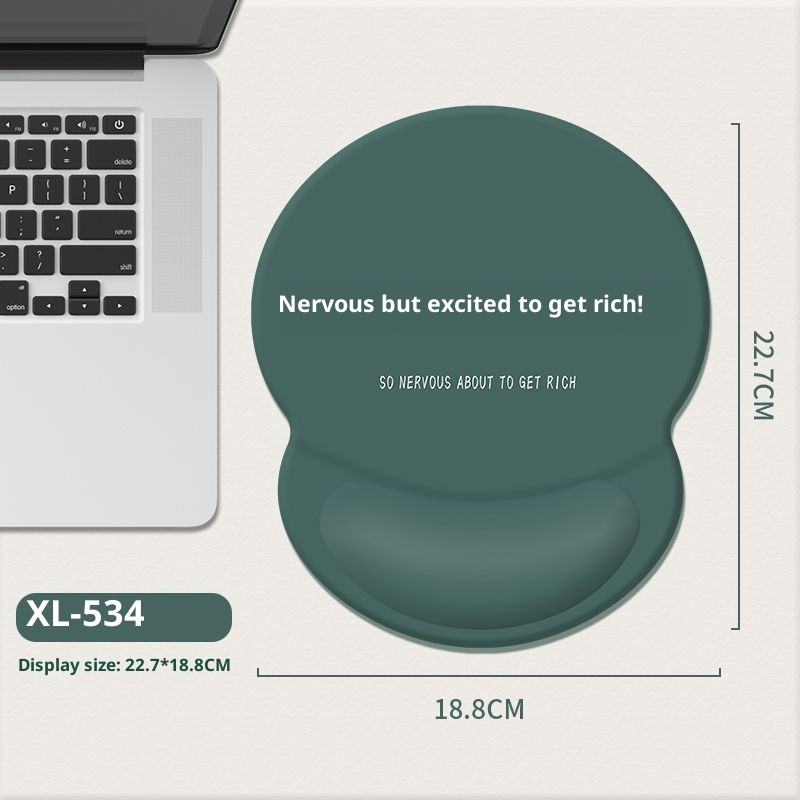3c Rest Office Text Laptop Silicone Wrist Support Mouse Pad_voghion.com