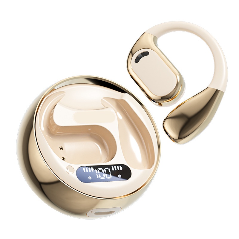 3c Premium M76 Open Draadloze Bluetooth-oortelefoons Air Bone Conduction Oorhaak Hardloop-sporthoofdtelefoon 5.4_voghion.com