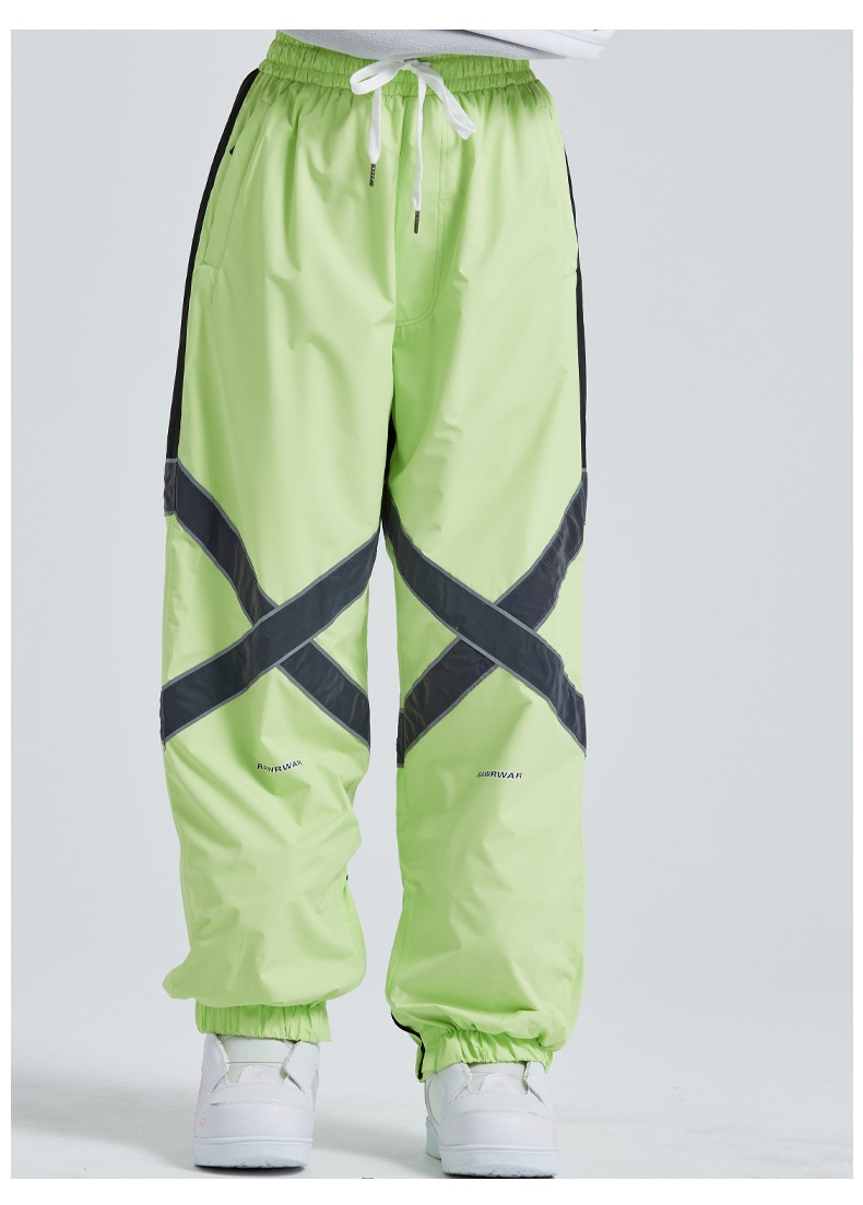 001 2023 Nuovi pantaloni da sci riflettenti caldi antivento da snowboard unisex per esterni, stile coppia, tendenza invernale_voghion.com