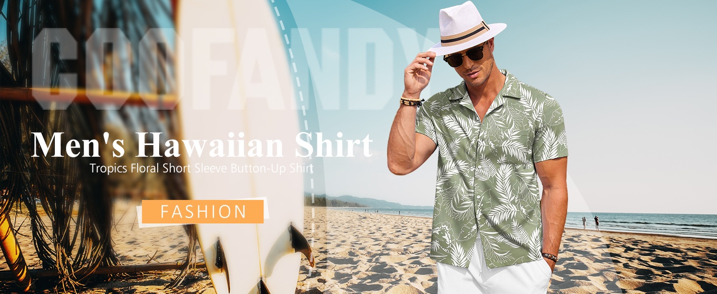ForMen European American Cross-Border Trade New Men's 3D Leaf Digital Print Hawaiian Shirt For Men And Women_voghion.com