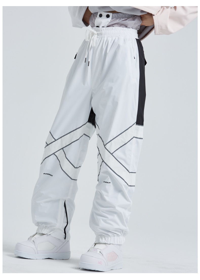 001 2023 Nuovi pantaloni da sci riflettenti caldi antivento da snowboard unisex per esterni, stile coppia, tendenza invernale_voghion.com