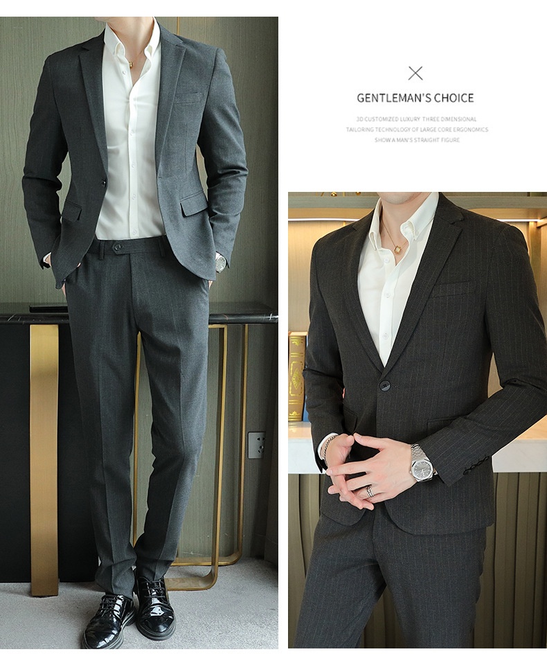 QFV507045555501<2 QFV507045555501<2 Completo da uomo leggero di alta qualità per ufficio e business, completo da uomo, completo da sposo, due pezzi, dropshipping_voghion.com