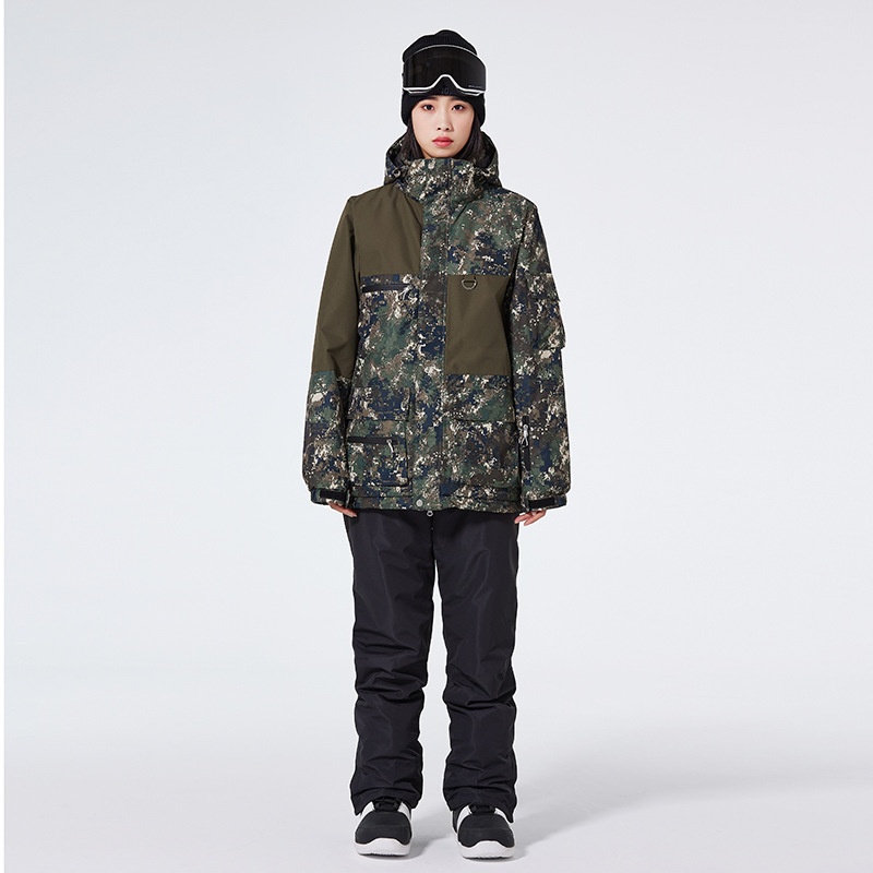 001 Suit Set For Men Women 24-25 Snow Season Windproof Waterproof Warm Ski Jacket And Pants Cross-Border Cold Protection_voghion.com