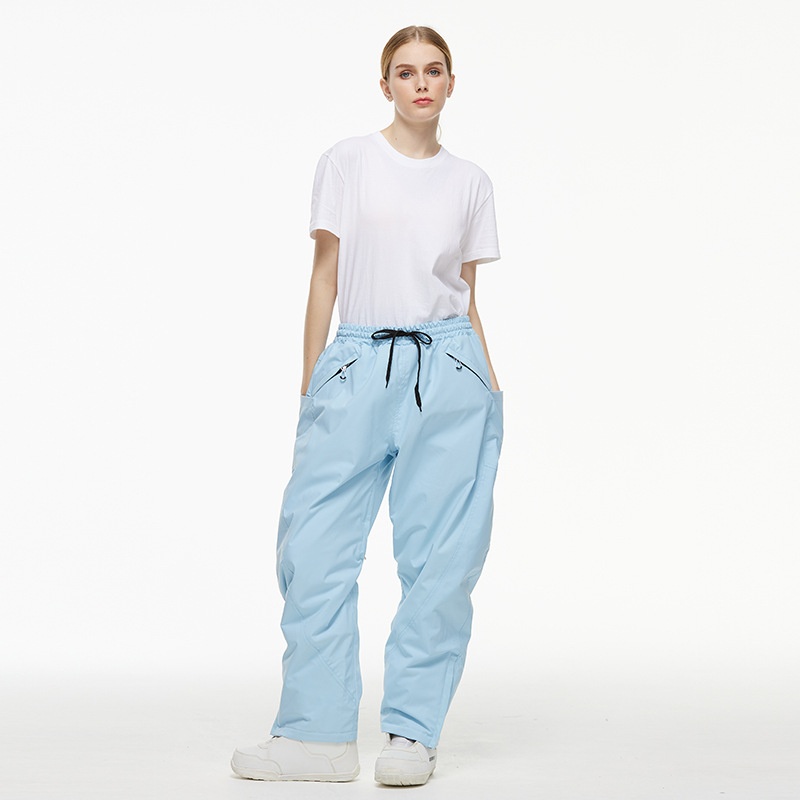 001 Nieuwe Heren Dames Winter Outdoor Waterdichte Warme Verdikte Snowboard Losse Versie Skibroek_voghion.com