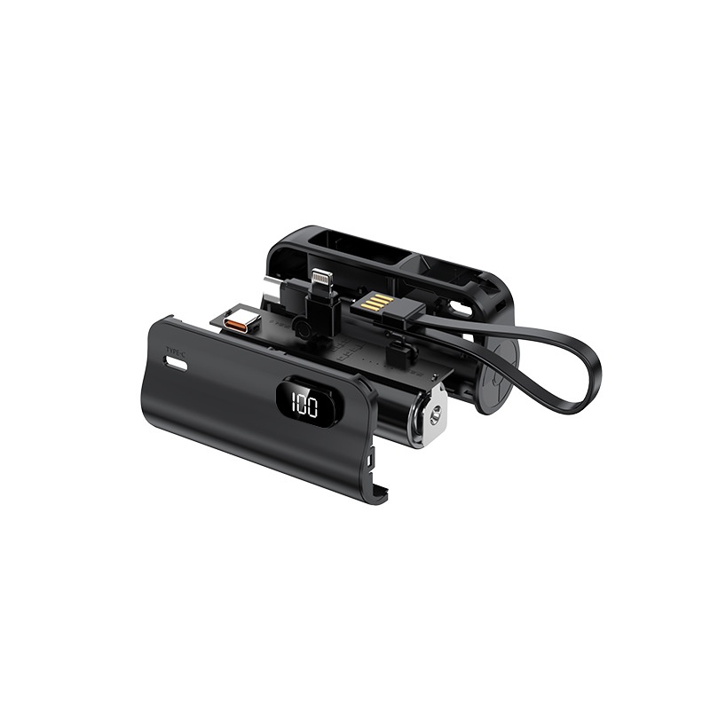 techglobe KC Cross-Border Pocket Capsule Bank 5000mAh Compact Emergency Tail Plug Mobile Power Gift Customization_voghion.com