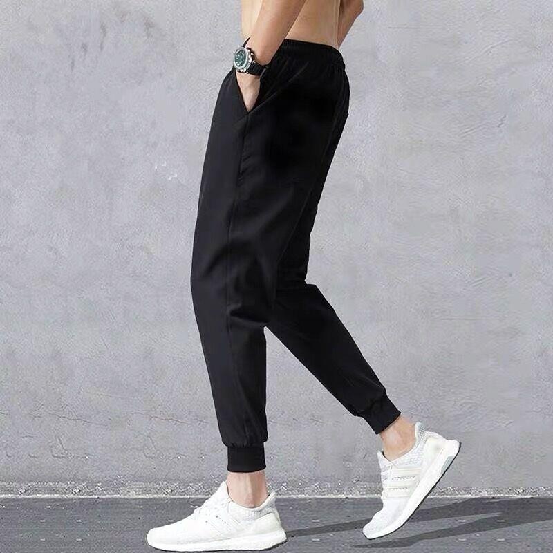 boy Thin Jogger Long Pants Men's Korean Style Slim Fit Ankle-Length Casual Spring And Autumn Youth Sports Sweatpants_voghion.com