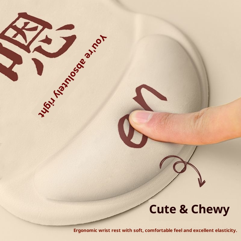 3c Rest Office Text Laptop Silicone Wrist Support Mouse Pad_voghion.com