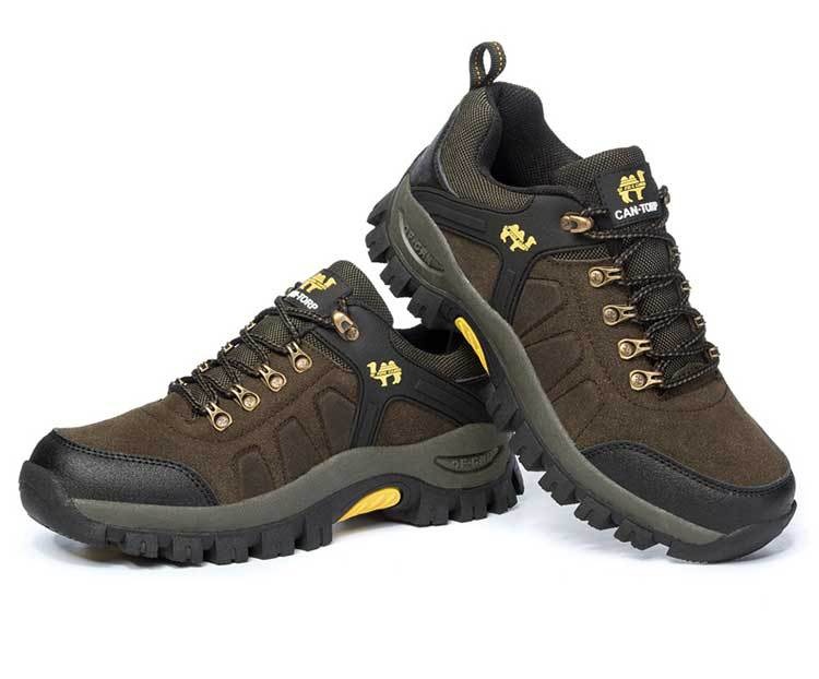ShoeGlobe Outdoor Hiking Shoes For Men And Women, Sports Casual Trekking Non-Slip Waterproof Wear-Resistant Travel Fleece-Lined_voghion.com