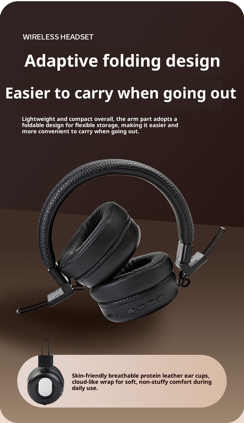 3c 2025 Nieuwe Retro Over-Ear Hoofdtelefoon Gaming Bluetooth Headset 5.3 Draadloze Oordopjes Lange Batterijduur Ruisonderdrukking_voghion.com