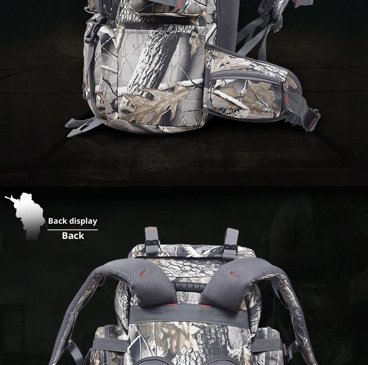 ActiveGo Foreign Trade Cross-Border Tactical Backpack For Men, Camouflage Leaf Pattern, Outdoor Hunting Large Capacity Hiking_voghion.com