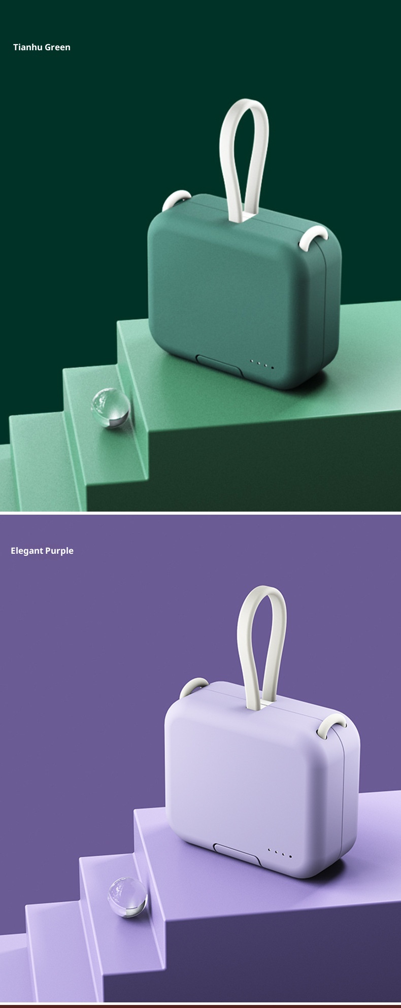 Techglobe Borsa con clip posteriore, cavo incorporato, versione aggiornata, supporto creativo multifunzionale, alimentazione mobile all'ingrosso_voghion.com