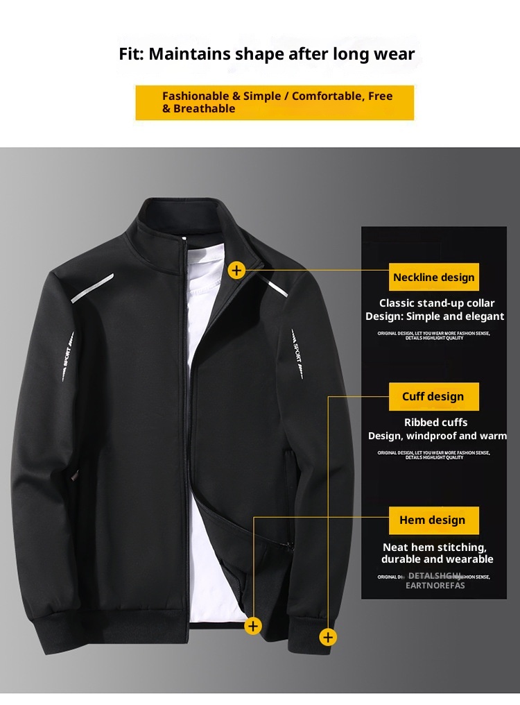 001 001 Autumn Sports Suit Men, Spring Casual Running Two-Piece Set, Youth Middle-Aged Group Suit, Bulk Purchase Sweatshirt And_voghion.com
