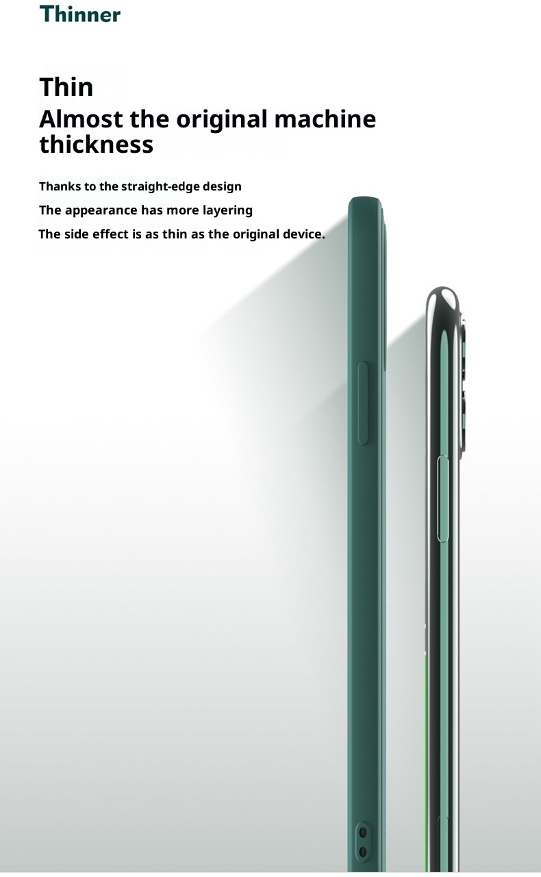 TechGlobe compatibile con il nuovo telefono Custodia morbida antiurto in silicone liquido con bordo dritto per iPhone 6s 6 Plus_voghion.com