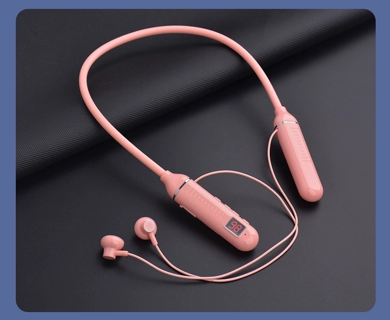 3c Wireless Auricolari Bluetooth con fascia da collo sportiva, display digitale, batteria a lunga durata, standby, alta potenza, cross-border_voghion.com