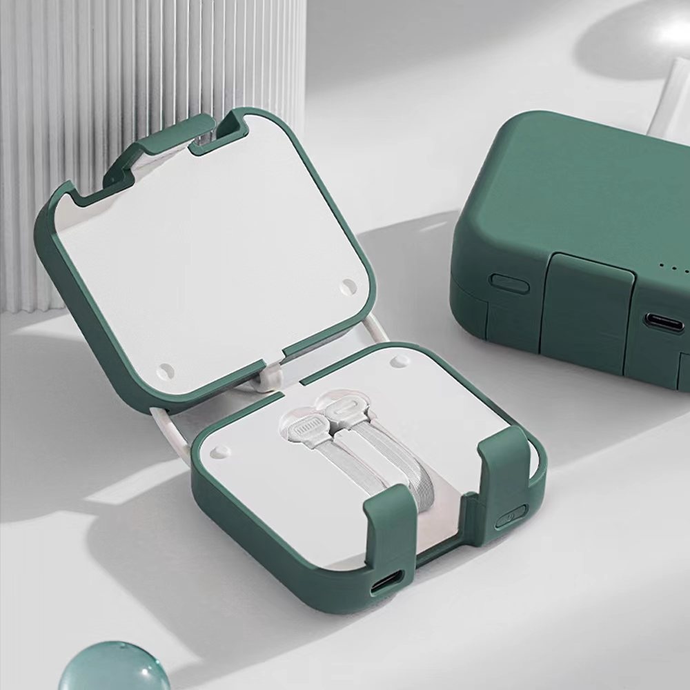 Techglobe Borsa con clip posteriore, cavo incorporato, versione aggiornata, supporto creativo multifunzionale, alimentazione mobile all'ingrosso_voghion.com