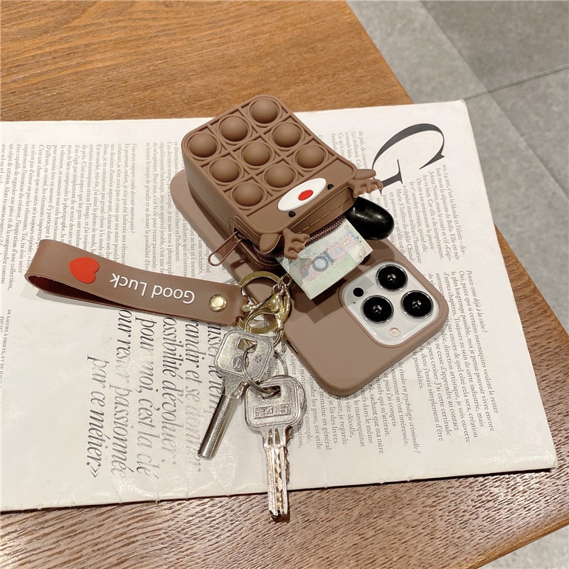 TechGlobe Hot-Selling Compatible With Samsung S22 Plus Stress Relief Coin Purse Phone A53 Soft A3 Christmas 52 Protective Case_voghion.com