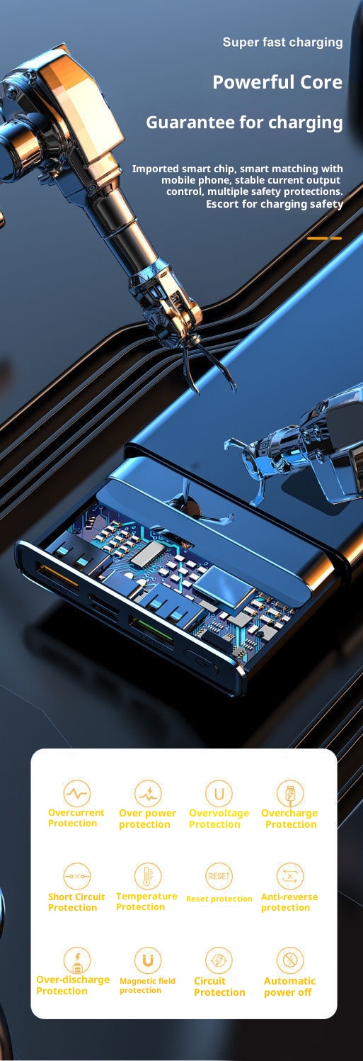 techglobe 3C Certified Manufacturer Wholesale Large Capacity 20000mAh 30000mAh Super Fast Charging Bank Portable Mobile Power_voghion.com