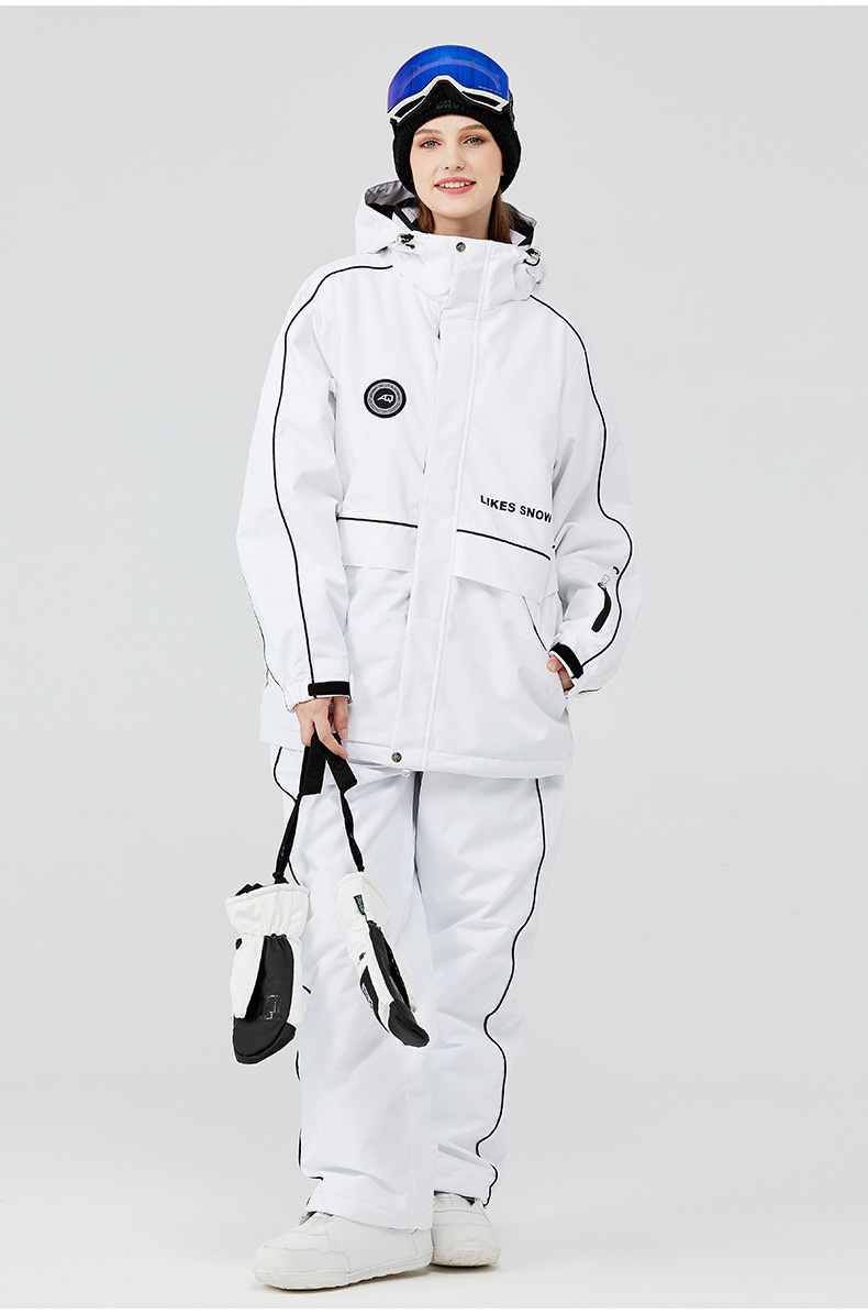 001 2023 For Men Women Winter Warm Thickened Ski Jacket And Pants Snowboard Suit New Cross-Border Model_voghion.com
