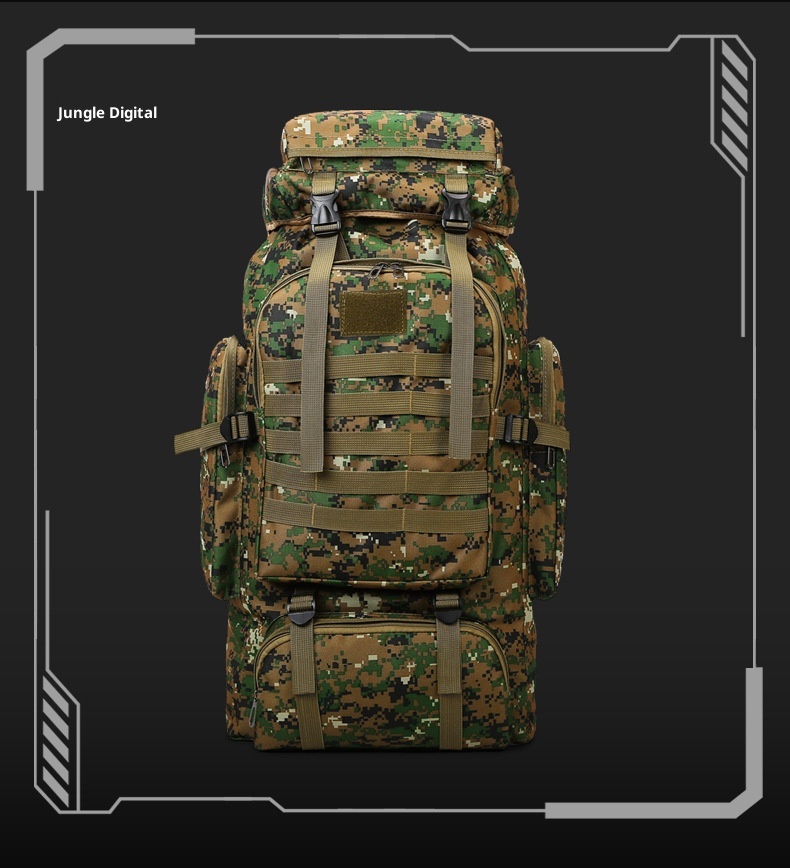 ActiveGo New Outdoor 80L Large Capacity Mountaineering Bag Waterproof Men's Casual Hiking Travel Camping Backpack_voghion.com