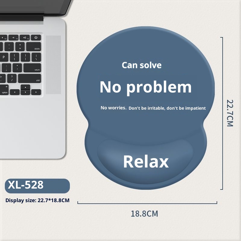 3c Rest Office Text Laptop Silicone Wrist Support Mouse Pad_voghion.com