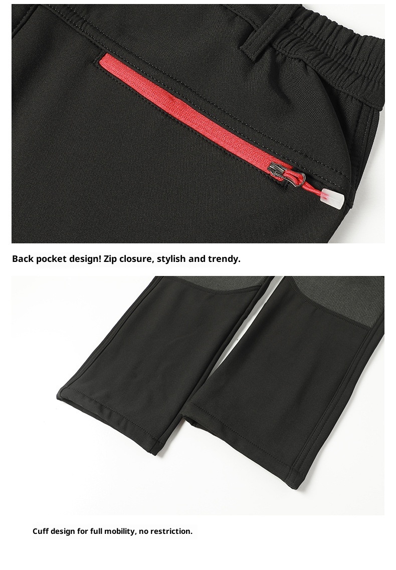 001 Wasserdichte, winddichte, fleecegefütterte, dicke, warme Outdoor-Wander-, Bergsteiger- und Skihose, Softshell-Cargohose für Freizeit und Freizeit_voghion.com