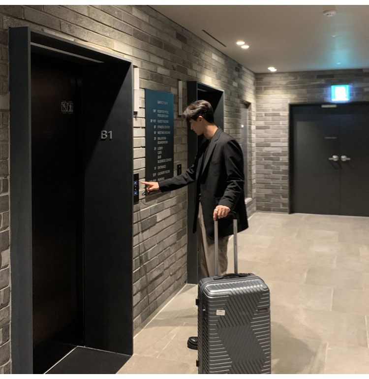 QFV507045555501<2 QFV507045555501<2 Chaqueta corta informal para hombre, estilo coreano, traje moderno Dongdaemun, blazer corto negro holgado de otoño_voghion.com