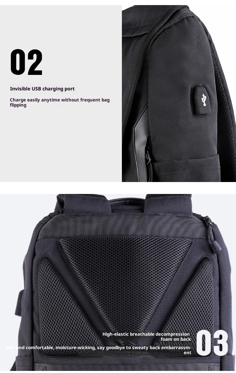 ActiveGo Outdoor Sports Casual Men's Large Capacity Mountaineering Travel Oxford Cloth Waterproof Breathable Backpack_voghion.com