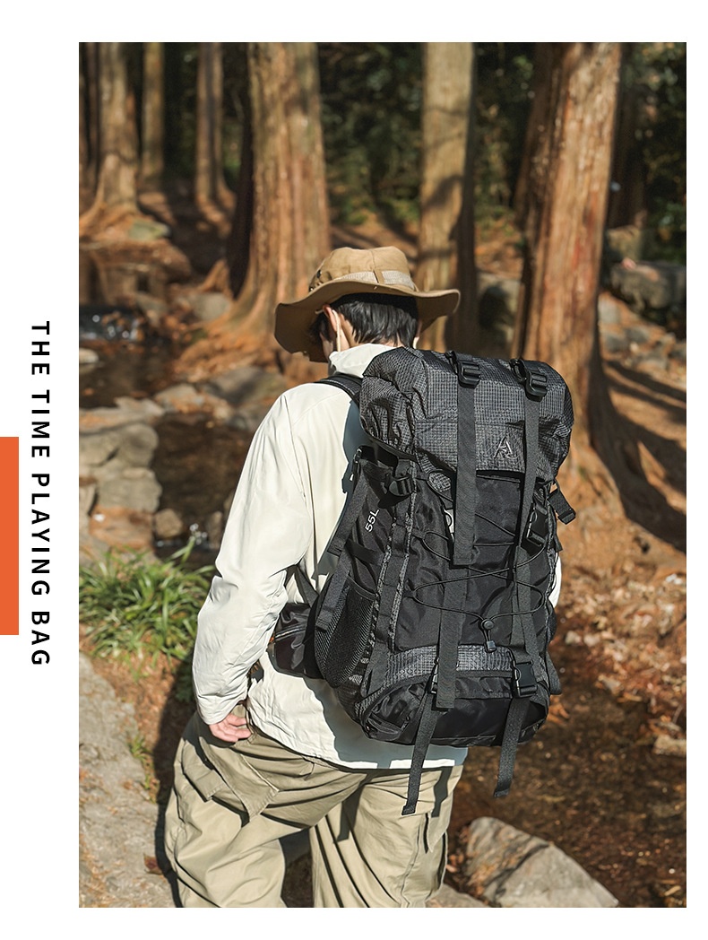 ActiveGo New Large Capacity Bag 55L Outdoor Waterproof Camping Long Distance Hiking Backpack Durable_voghion.com
