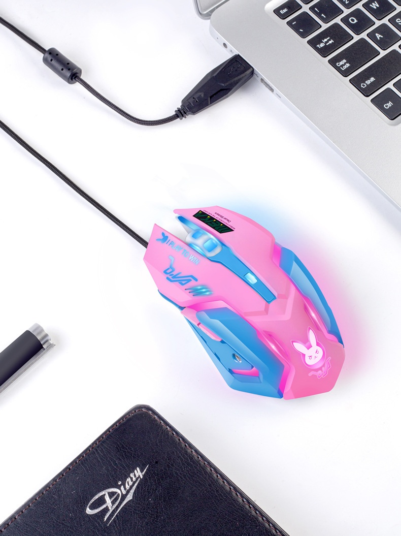 Techglobe Computer Peripheral LOL E-sports PUBG Gaming Accessories USB Mouse_voghion.com