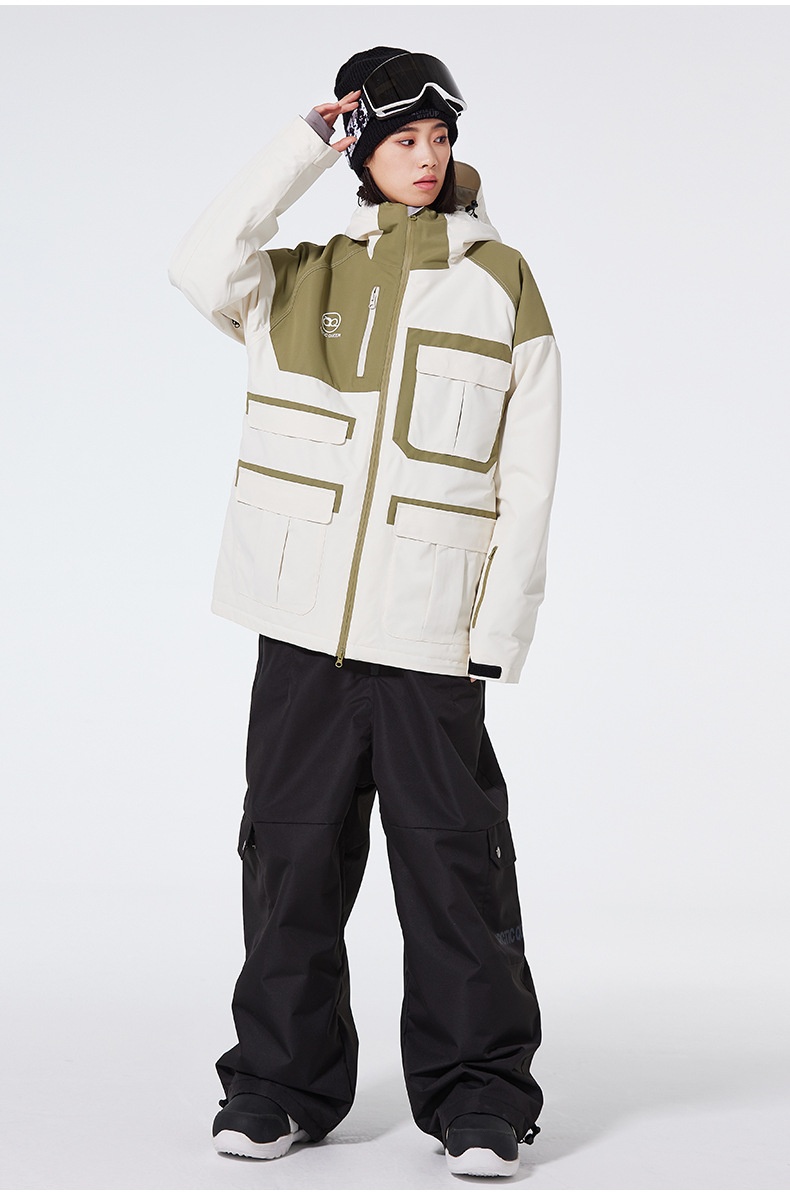 001 New Single Double Board Suit Set For Men Women, Winter Outdoor Waterproof Warm Ski Jacket And Pants, Cross-Border Style_voghion.com