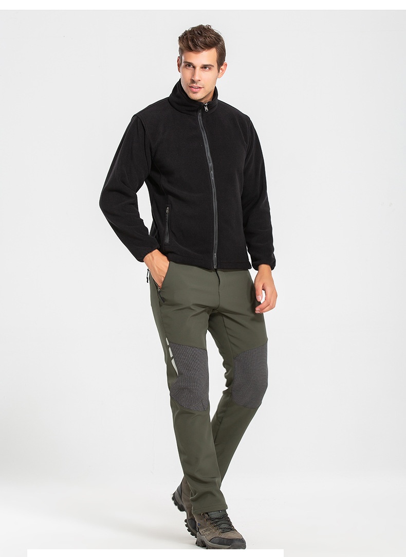 001 Cross-Border Hot-Selling Soft Shell Softshell Men Autumn Winter Thickened Warm Fleece Outdoor Wear-Resistant Skiing_voghion.com