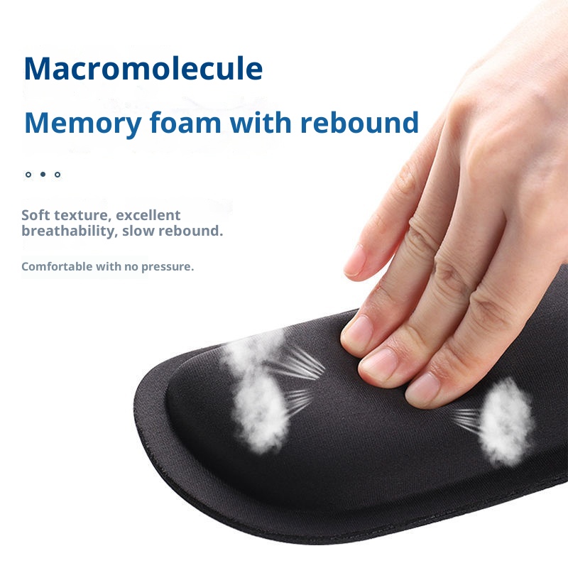 3c Mouse Memory Foam Wrist Rest For Computer Laptop Gaming Office E-sports Small Size With Hand Support Pad_voghion.com