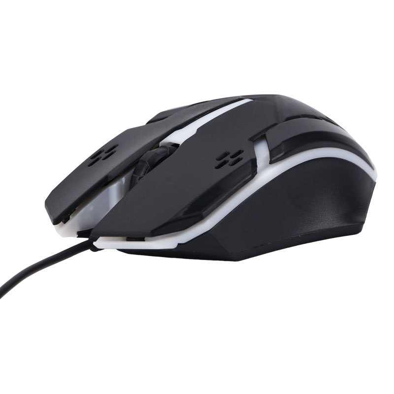 Techglobe Cross-Border Hot-Selling Wired Mechanical RGB Lightweight Gaming PUBG Glowing Mouse Factory_voghion.com