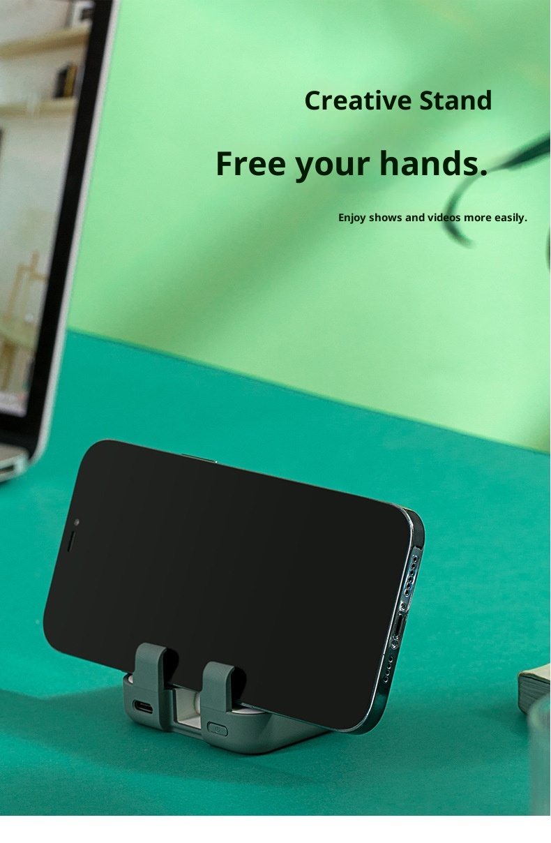 Techglobe Borsa con clip posteriore, cavo incorporato, versione aggiornata, supporto creativo multifunzionale, alimentazione mobile all'ingrosso_voghion.com