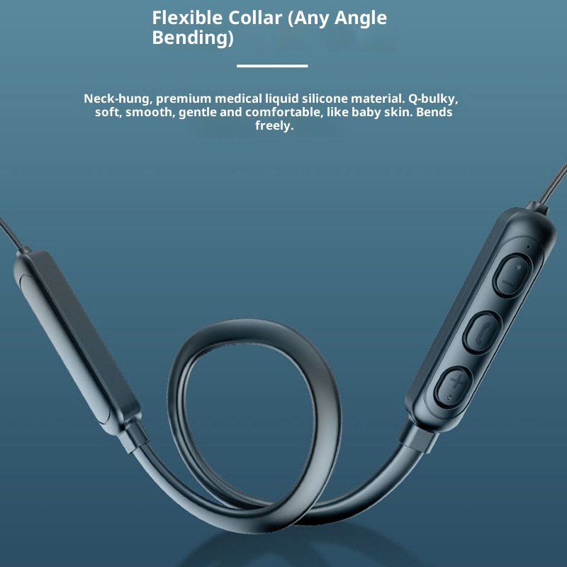 Nuovi auricolari sportivi universali 5.0 con cancellazione del rumore, con archetto da collo Bluetooth wireless e microfono, in vendita direttamente dalla fabbrica_voghion.com