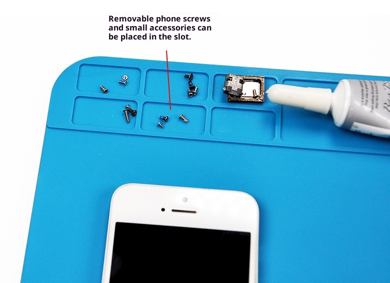 3c Wholesale Mobile Phone Computer Repair Station Work High Temperature Resistant Silicone Heat Insulation Air Gun_voghion.com