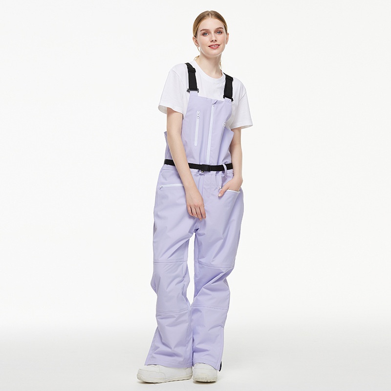 001 New One-Piece Men Women, Ski Pants, Waterproof Warm Season, Suitable For Snowboarding And Skiing, Bib Snow Pants_voghion.com