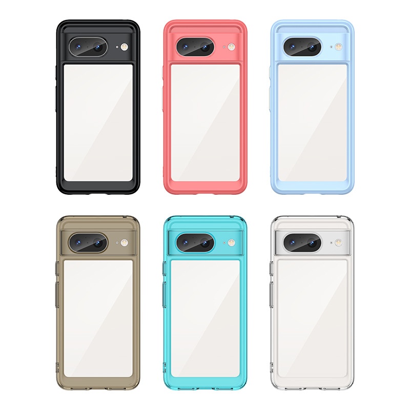 TechGlobe Compatible With 8 Phone Case Pixel 7A Pro Google 7 Colorful Full Coverage Shockproof Protection_voghion.com