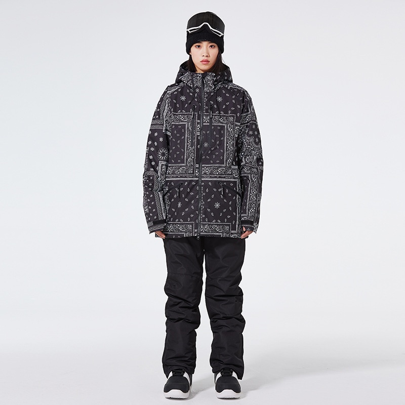 001 Dla mężczyzn i kobiet Par Zimowe Outdoor Wiatroodporne Wodoodporne Ciepłe Pogrubione Spodnie Narciarskie Snowboardowe Odporne na Mróz_voghion.com